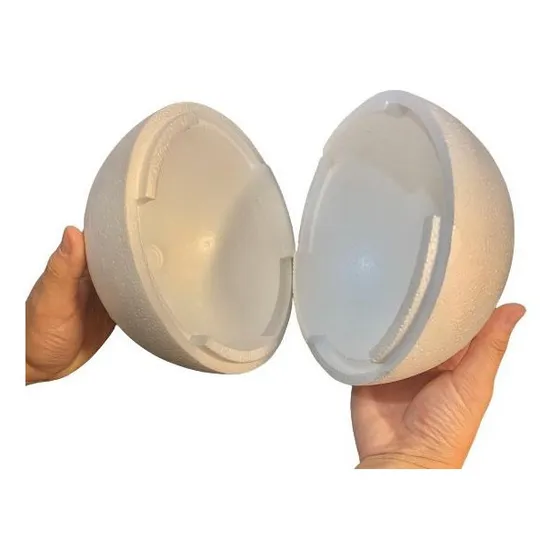 Bola Bolinha Isopor Oca Bi Partida 500mm 50cm Branco C/2un