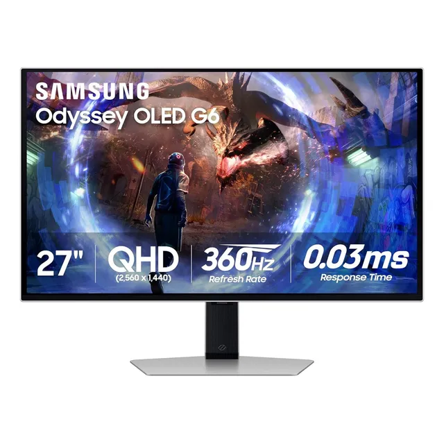 Monitor Samsung Odyssey Oled G6 27 Qhd 360hz 0.03ms Hdmi Dp
