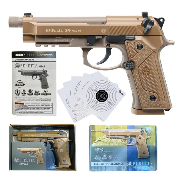 Pistola Beretta M9a3 Full Auto Blowback Co2 4.5mm Xchws C