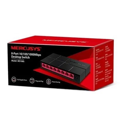 Switch Mercusys 8 Puertos Gigabit Ms 108g