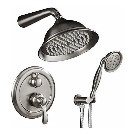 Cabezal De Ducha Ello&allo Brushed Con Manguera Y Soporte