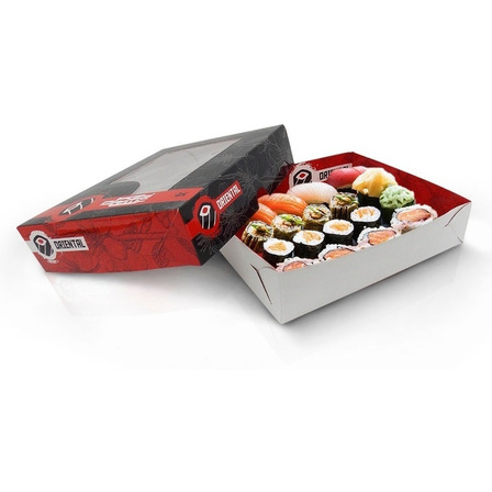 Embalagens P/ Sushi (100 P + 100 M + 100 G) + 100 Temaki Embalagens P/ Sushi (100 P + 100 M + 100 G) + 100 Temaki
