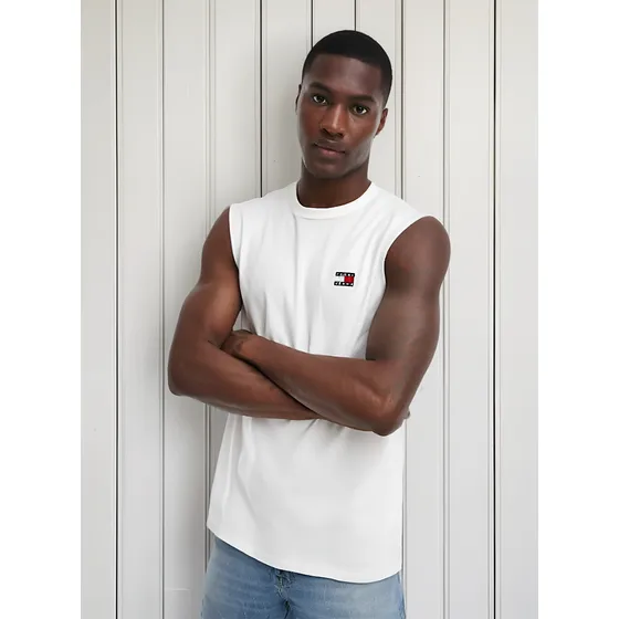 Remera Musculosa Tommy Jeans Badge Importada
