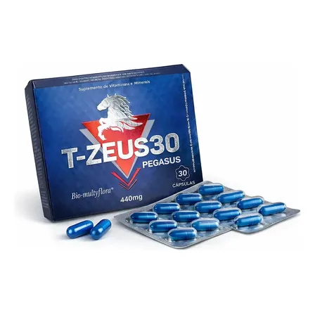 T-zeus 30 Masculino - 30 Cápsulas Sem Sabor