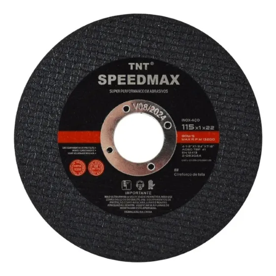 Disco De Corte Aço/inox 4 1/2 Speedmax 100 Pçs Promoção Kit