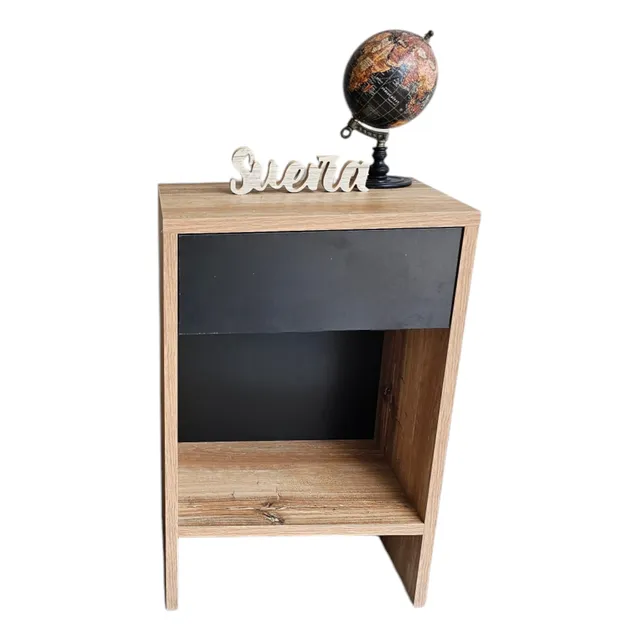 Mesita De Luz. Mueble Para Dormitorio Melamina. Moderno