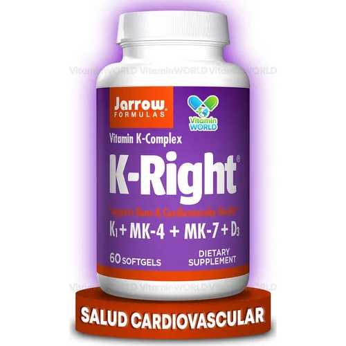 Jarrow Formulas Complejo De Vitaminas K + D3 60 Softgels Sabor Sin Sabor