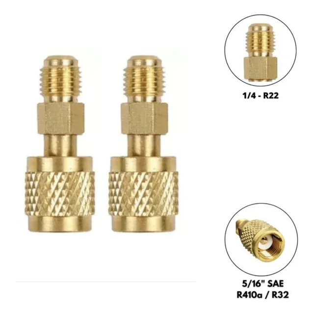 Adaptador P/ Mangueira Manifold Gas R22 P/ R32 E R410a - 2un