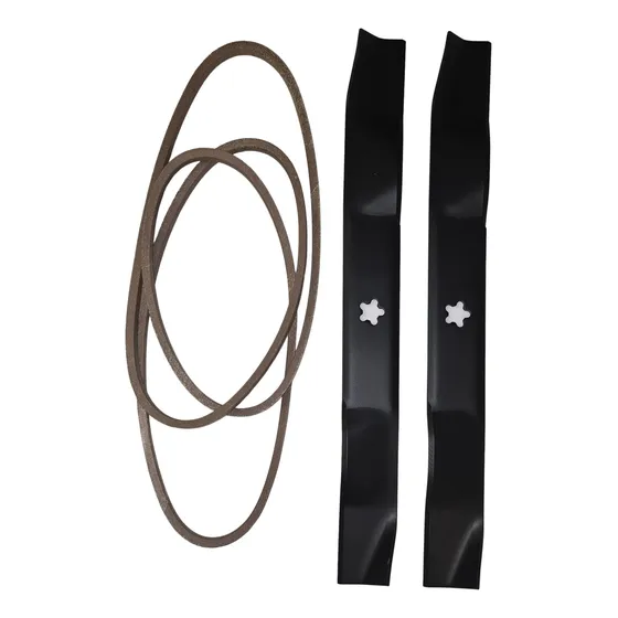 Kit Cuchillas 2 + Correa Kevlar Tractor Husqvarna/poulan 42