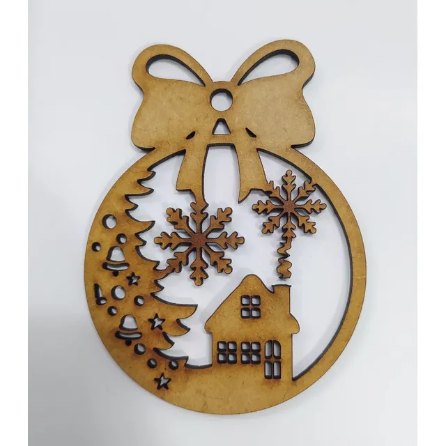 Bambalina Navidad Nacimiento Arbolito Angel Mdf Chapa