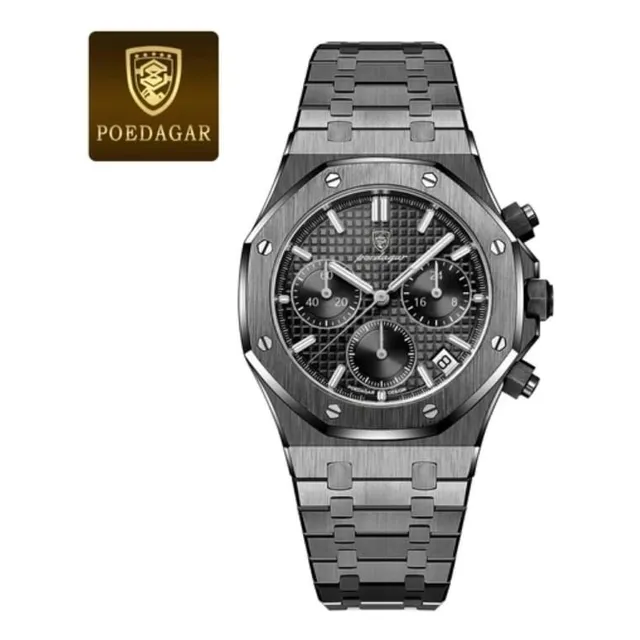 Reloj Poedagar Moderno Acero  Inoxidable Lujo Elegante