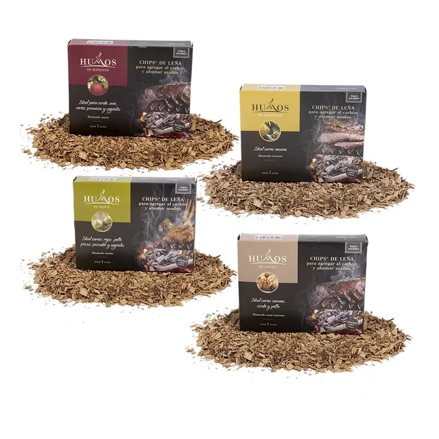 Chips Astillas Leña Ahumar Humos Parrilla 140g Tienda Pepino