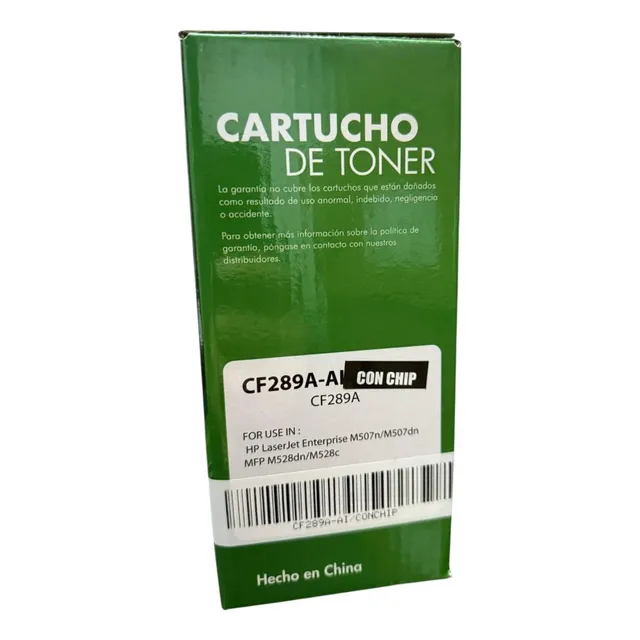 Toner 89a Compatible Nuevo Con Chip Cf289a M507/e50145dn
