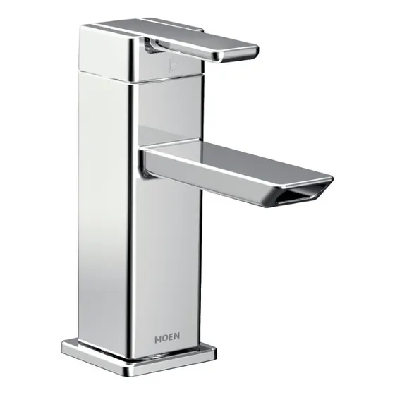 Monomando Para Lavabo C/contra De Push Marca Moen Mod S6700 Color Cromo
