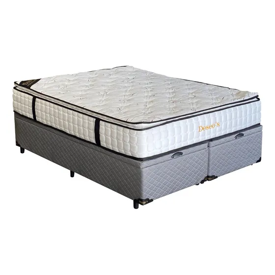 Conjunto Sommier Con Baul Queen Linea Hotelera 160x200x73 Color