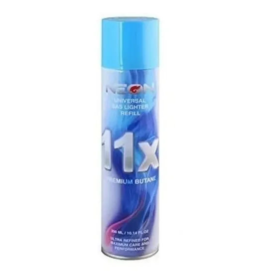 Gas Butano Neon Azul Refinado Flameadores Yesqueros 300ml