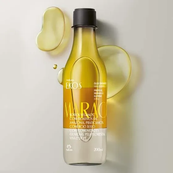 Óleo hidratante para corpo Natura Ekos Trifásico Maracujá en plástico de 200mL/200g