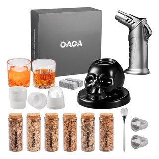 Kit Ahumador De Whisky Con Antorcha - 21 Sets - 6 Sabores... Kit Ahumador De Whisky Con Antorcha - 21 Sets - 6 Sabores...