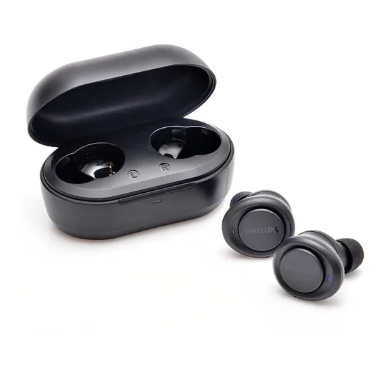 Fone De Ouvido Bluetooth Philips Tws Tat1215bk/97 Microfone Cor Preto