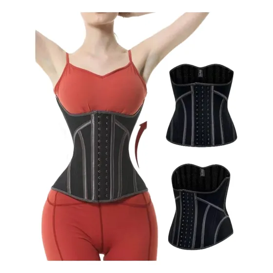 Faja Completa Reductora De Cinctura Latex Ajustable