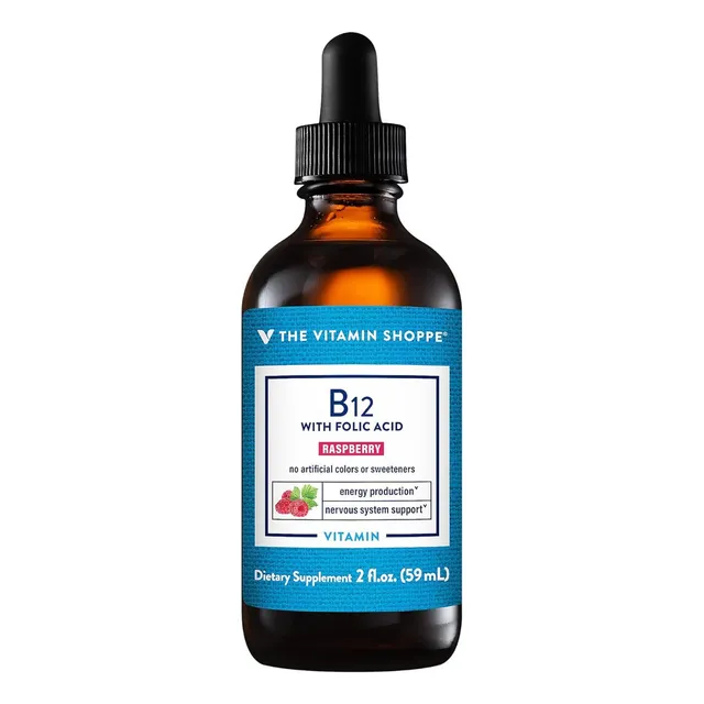 Vitamina B12 Con Acido Folico The Vitamin Shoppe 59 Ml Cereza