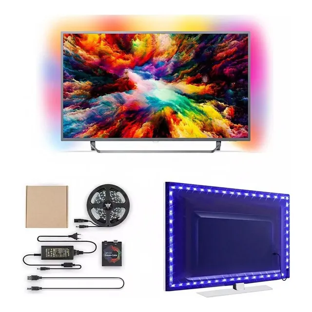 Cinta Luces Led Tira Rgb Ambilight 5 Metros Pc Comput Gamer 