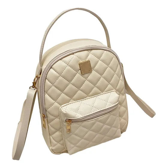 Mini Mochila De Dama Cuero Sintético De Moda
