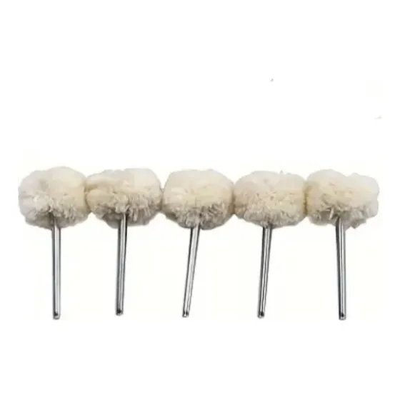 Pack 5 Cepillos De Lana Para Pulido De 1/8 Para Mini Tornos