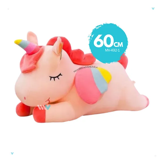 Peluche Unicornio Niñas 60cm Importado Suave Hipoalergénico