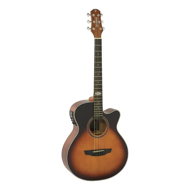 Violão Eletroacústica Strinberg Black Sa200c Para Destros Honeyburst Louro Indiano