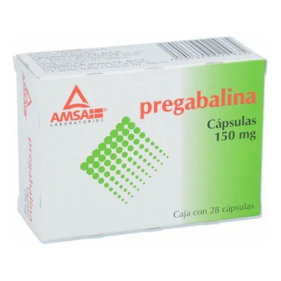 Pregabalina 150mg Caja Con 28 Cápsulas 150mg Caja Con 28 Cáp