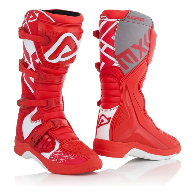 Botas Motocross Rojo Acerbis X-team En Aolmoto