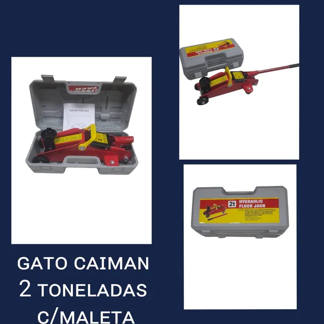 Gato Caiman 2 Toneladas Con Maleta.