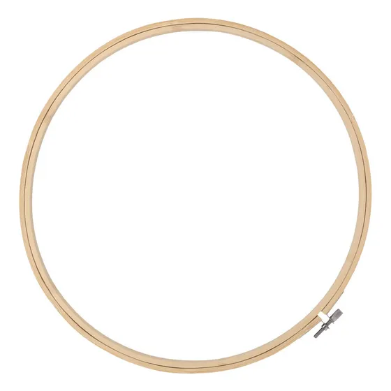 Tambor Aro Bastidor 36 Cms Diametr Para Bordado Bambu Madera