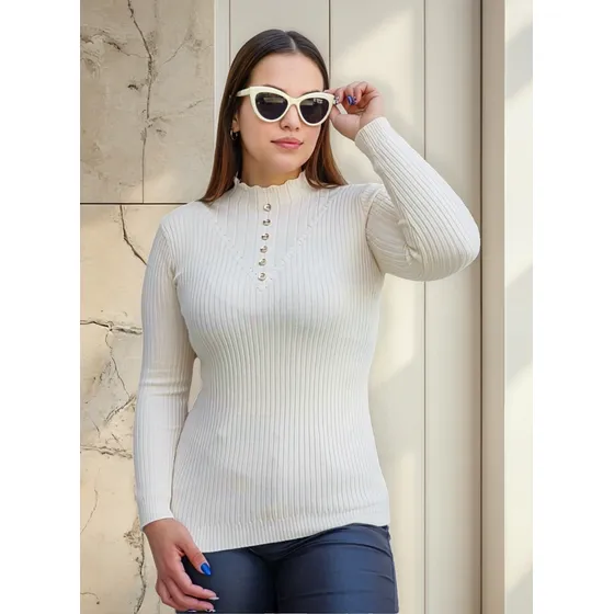 Pack 2 Beatle Mujer Botones Delgado