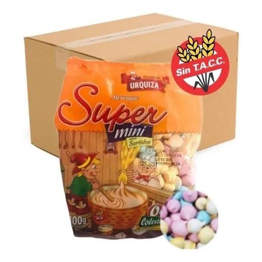 Merengue Super Mini Multicolor 24 X 100 G - Urquiza