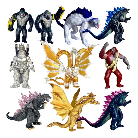 Twcare Set De 10 Godzilla X Kong: El Nuevo Imperio, Y568j