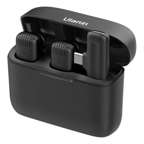 Microfone Sem Fio J12 Lapela Usb-c 2 Mics - Compative Ulanzi Cor Preto Microfone Sem Fio J12 Lapela Usb-c 2 Mics - Compative Ulanzi Cor Preto