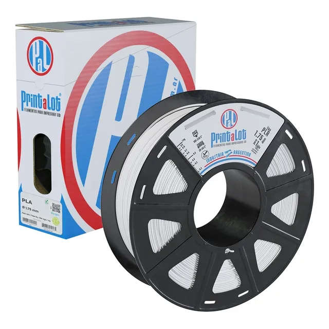 Filamento Para Impresoras 3d Printalot Pla X 1kg Aditivado Color Blanco