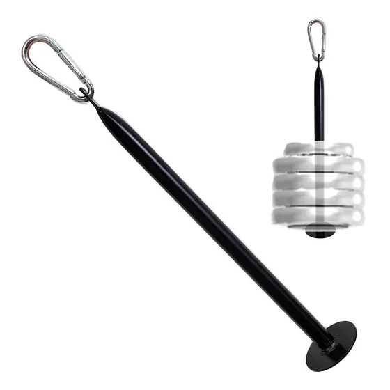 Soporte Porta Discos De Metal De 25 Mm Para Polea Servicegym