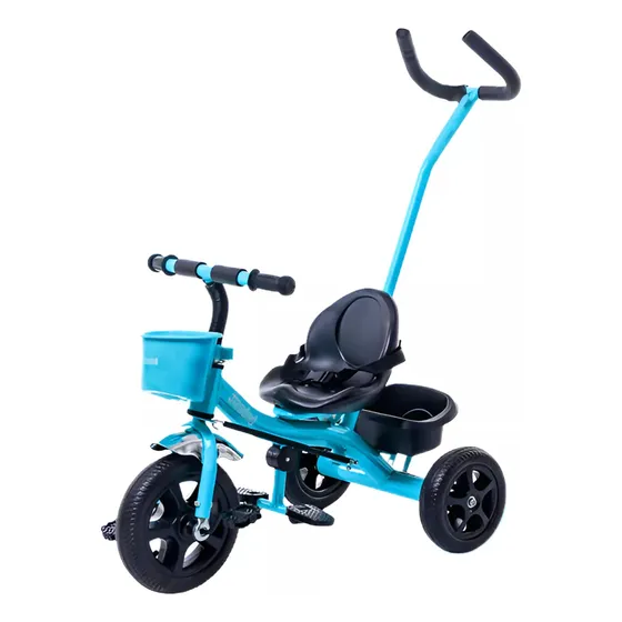 Triciclo Con Manija & Canasto Azul Sl 1701 - Bebesit