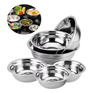 Tazon Bowl Ensaladera Mezclar Acero Inoxidable Cocina 6 Pcs Tazon Bowl Ensaladera Mezclar Acero Inoxidable Cocina 6 Pcs