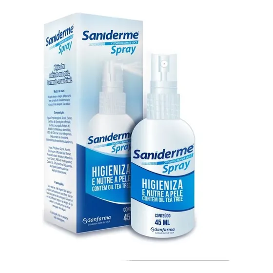 Saniderme (cicatrisan) Spray 45ml Antisséptico Curativo