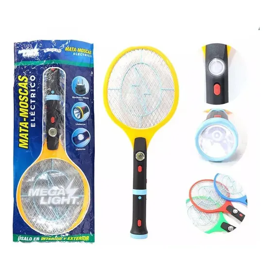 Raqueta Mata Zancudos Mosquitos R - Unidad Color