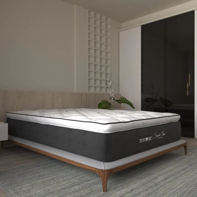 Colchón Restonic Queen Size Super Flex Tecnología Fresh Molding Never Turn