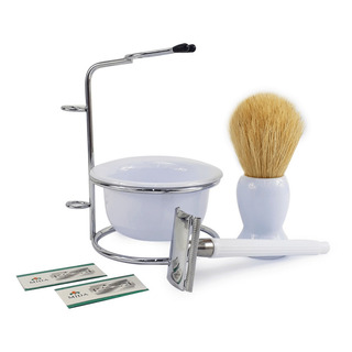 Kit Para Barbear Retro Vintage Masculino Navalha Suporte Kit Para Barbear Retro Vintage Masculino Navalha Suporte
