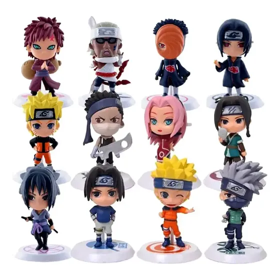 Set 12 Figuras De Naruto Nuevos Personajes 8cm Calidad