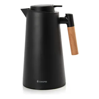 Termopro Garrafa Térmica Café Chå 1 Litro Princess Preta Termopro Garrafa Térmica Café Chå 1 Litro Princess Preta