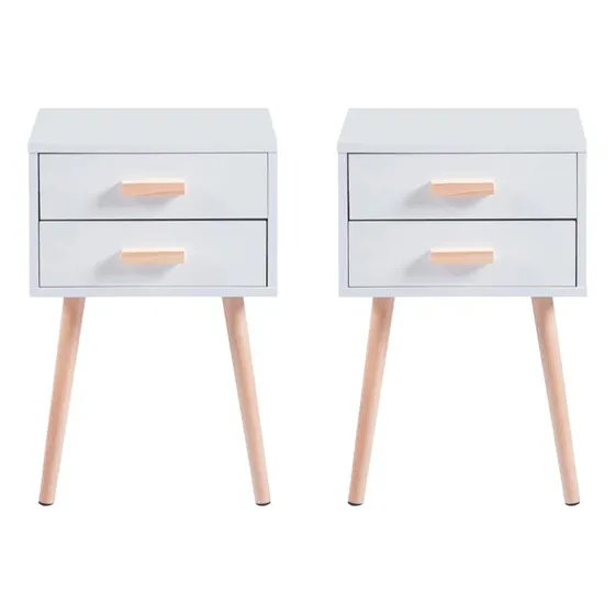 Pack De 2 Veladores Eames Doble Blanco