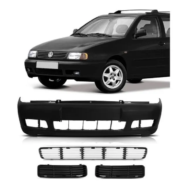 Paragolpe Delantero Vw Polo Caddy Del 96 / 2004 Con Rejillas